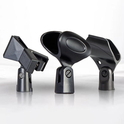 Universal Microphone Clip Clamp with Adapter for Handheld Mic Mount