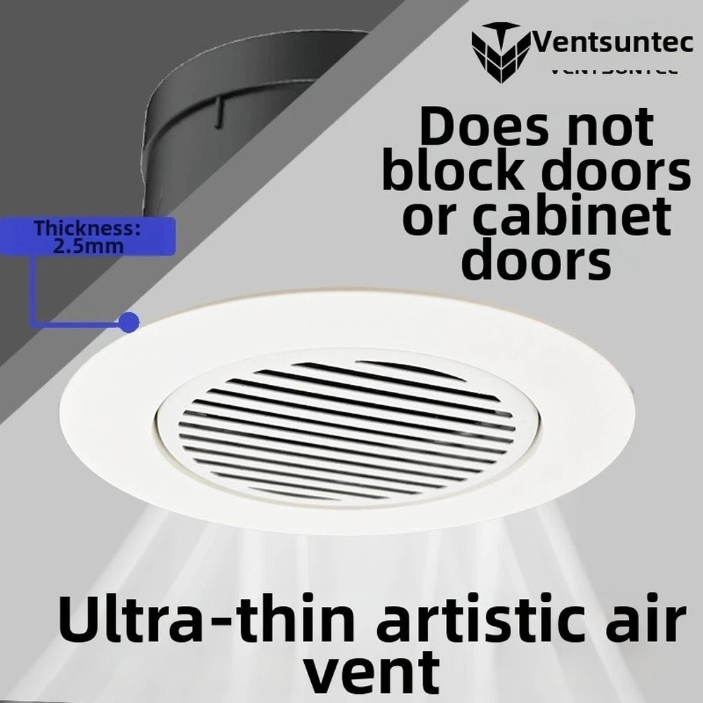 75mm Thin Circular Vent Grille for Fresh Air Outlet Inlet Cover