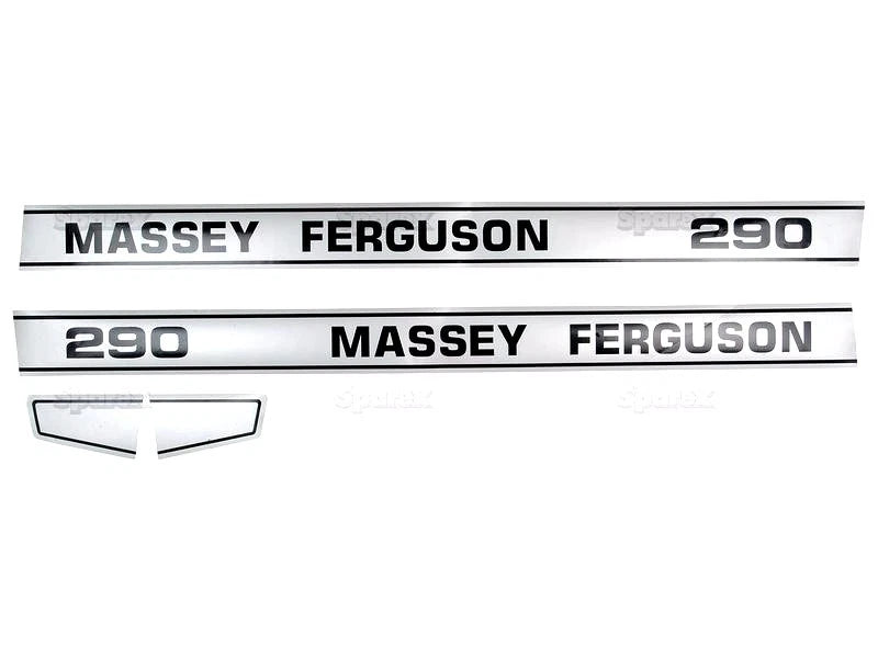 Bonnet Decal Set for Massey Ferguson 290 Tractor
