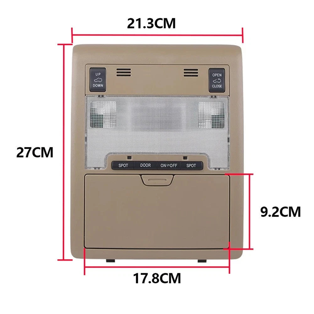 Front Ceiling Reading Light for Toyota Land Cruiser LC200 (2008–2018)