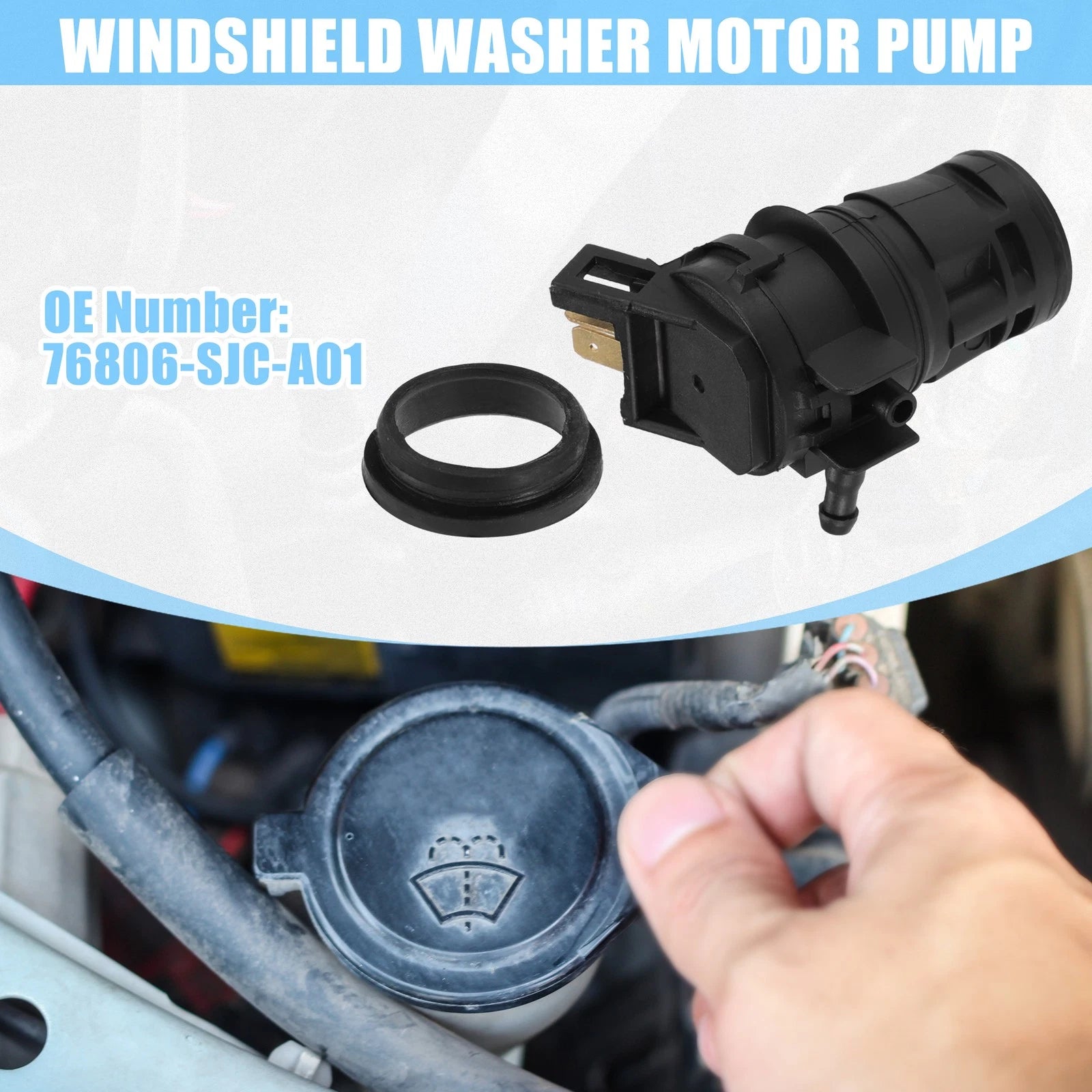 Windshield Washer Pump Motor Replacement for Honda Civic (2006–2011)