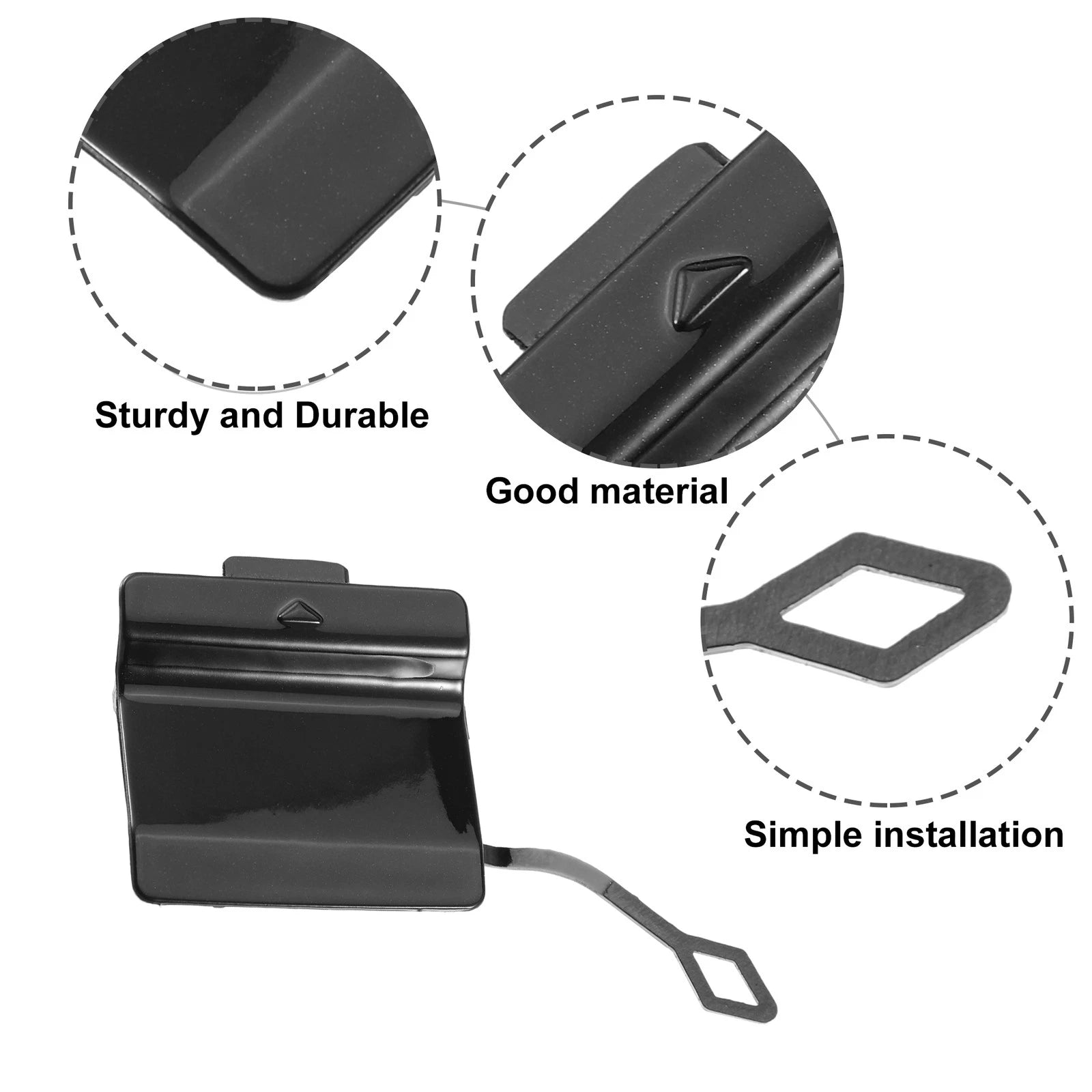 Rear Left Tow Eye Hook Cover Cap Replacement for BMW 550i (2011–2013)