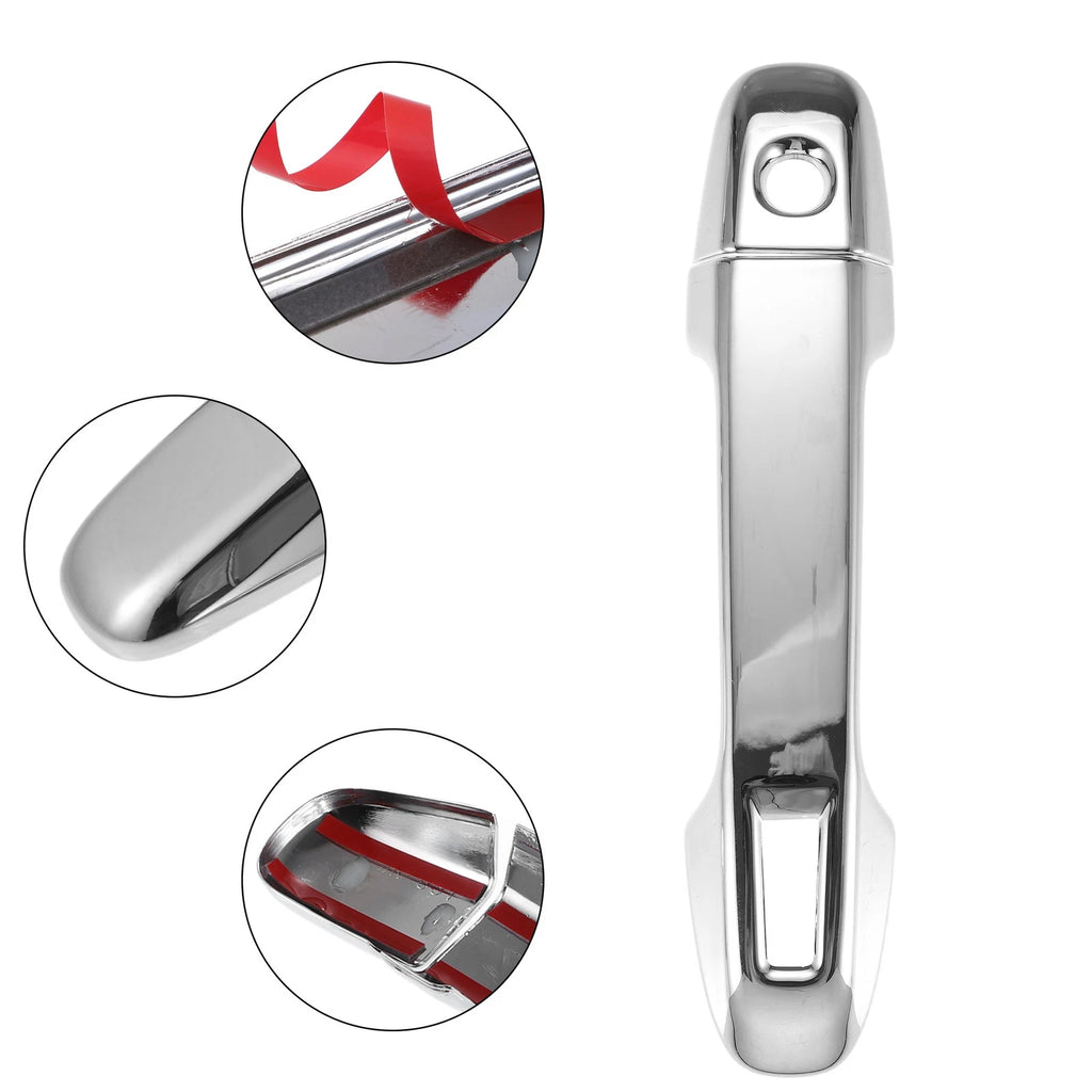 Exterior Door Handle Replacement for Subaru Ascent Silver Tone 4Pcs (2019–2024)