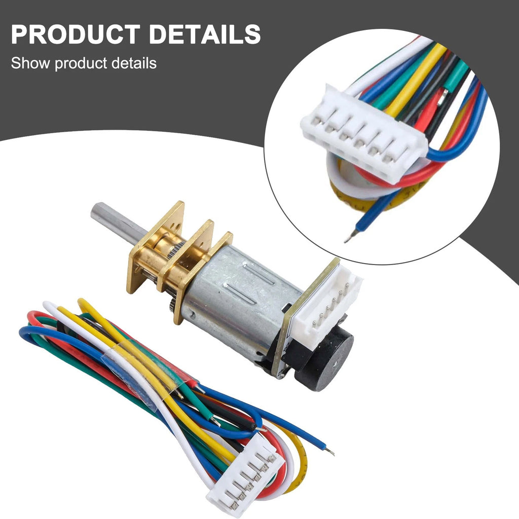 DC 6V Gear Motor with Encoder for Small Robots