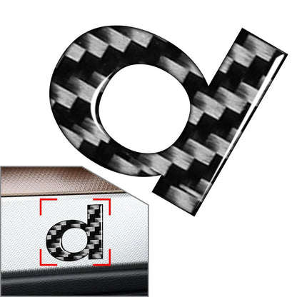 Lowercase Alphabet Letter Decals for Car Badge Emblem