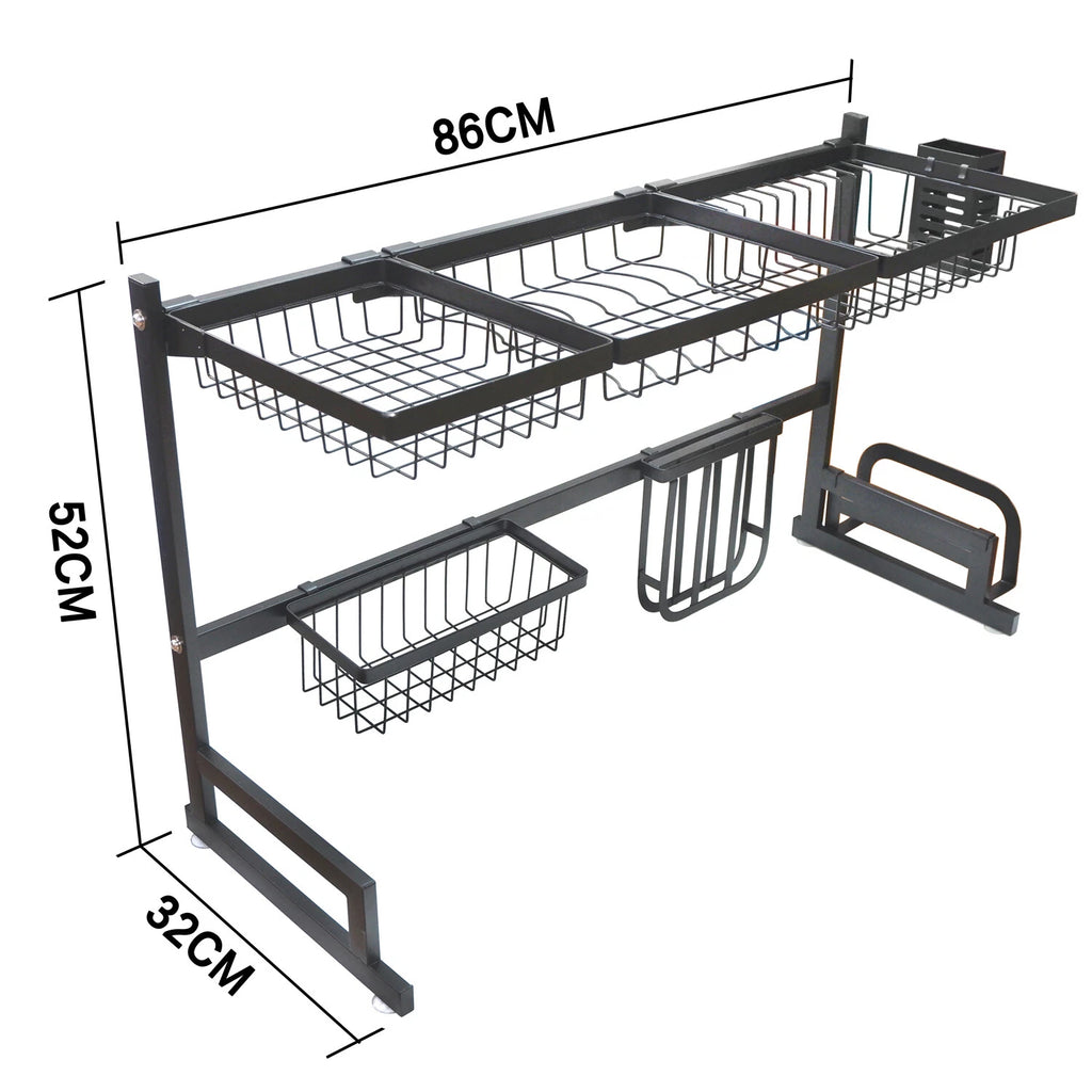Over The Sink Dish Drying Rack for Kitchen (33")
