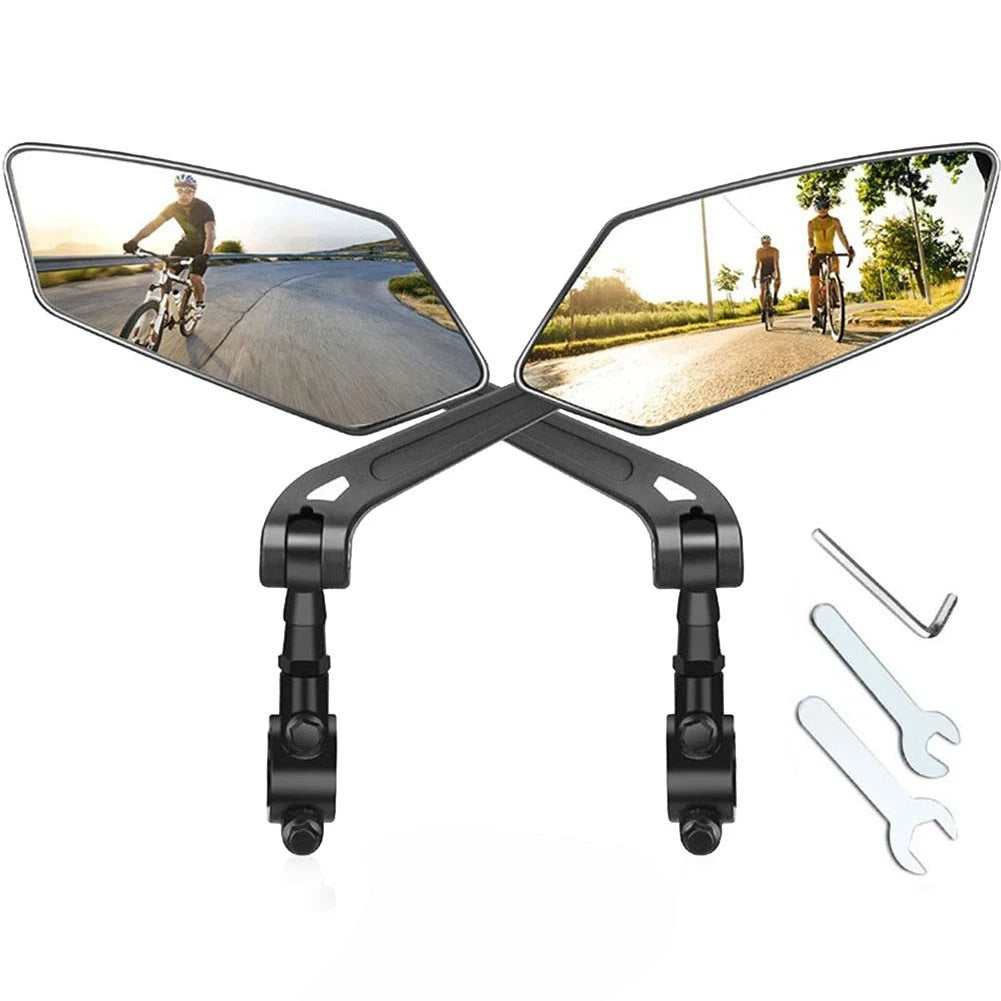 Rearview Mirror for Bicycle (Compact, Easy Installation)