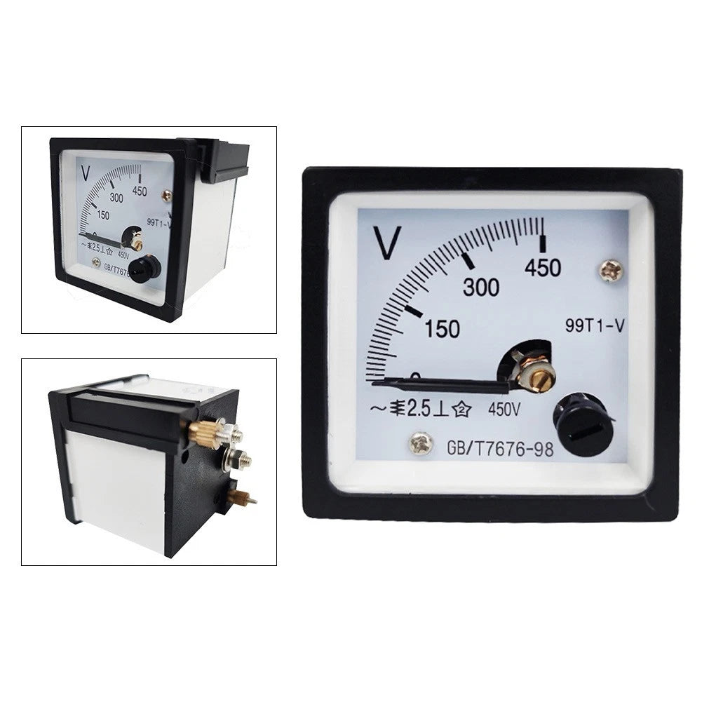 Analog Panel Meter Ammeter 4.8x4.8cm for AC250V/300V/450V (99T1-A)