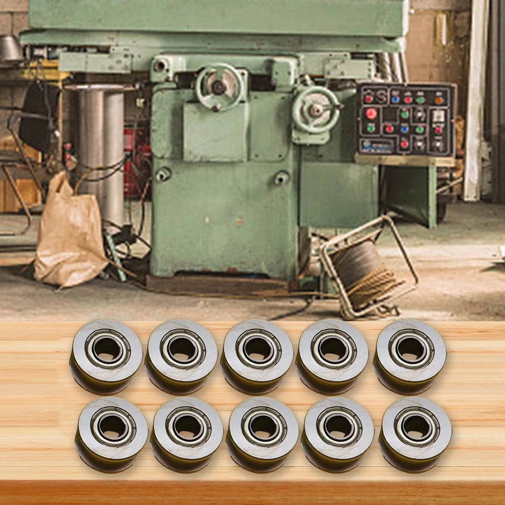 10PCS U624ZZ Sliding Rollers Bearing for Groove Round Bottom Track (13mm)