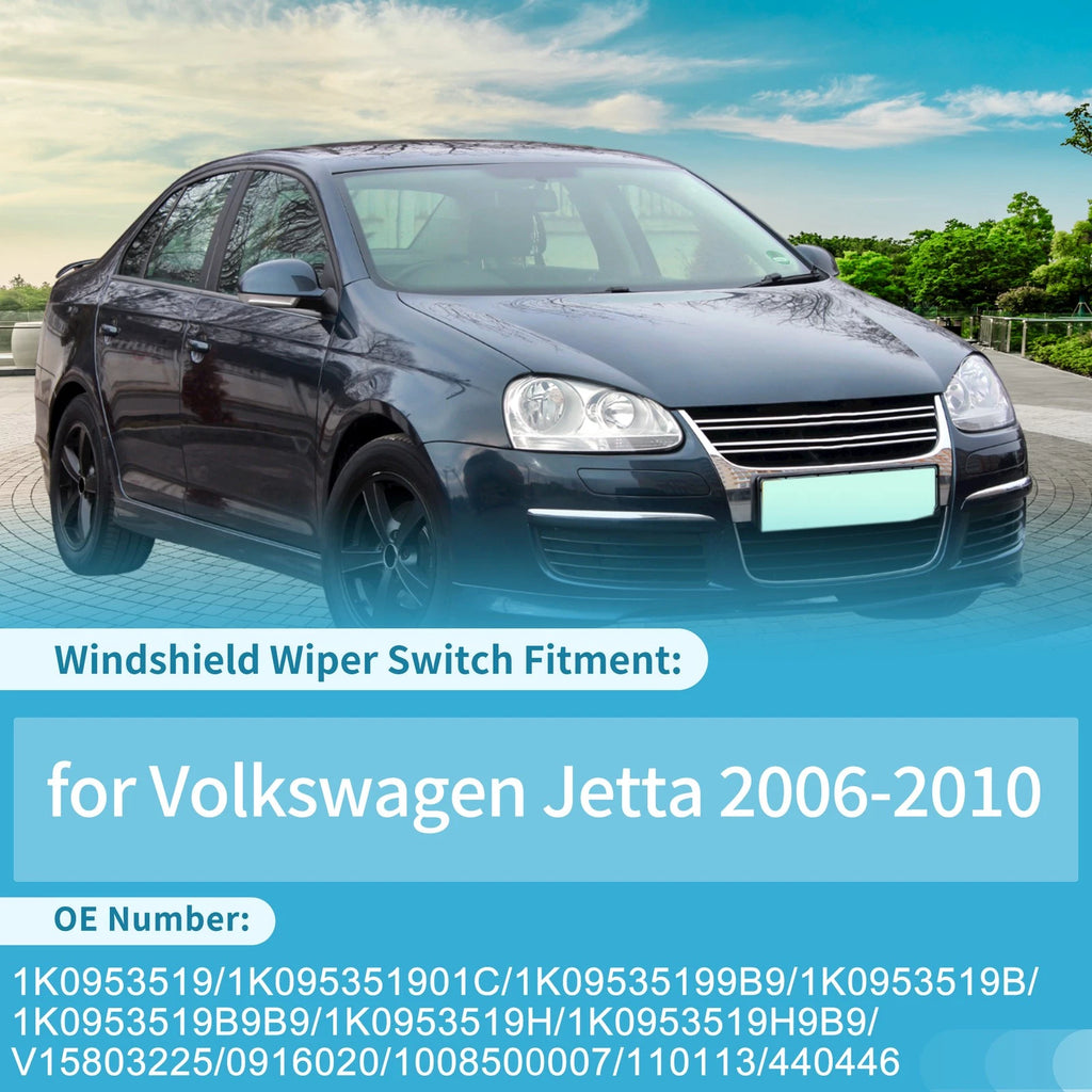 Windshield Wiper Control Switch Replacement for Volkswagen Jetta (2006–2010)