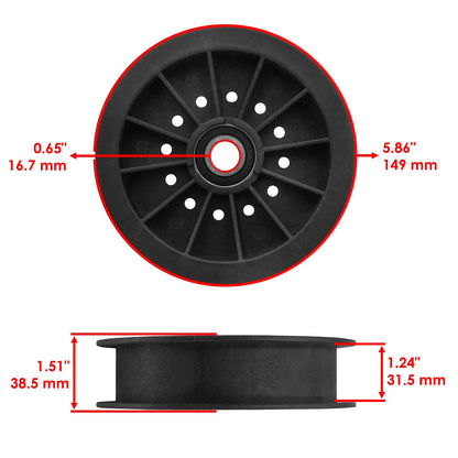 Deck Pulley Replacement for Exmark Lazer Z LZ34KA726 (2013–2021)