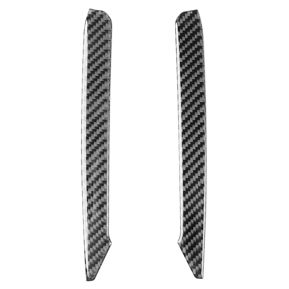 Black Carbon Fiber Central Console Side Cover Trim for Subaru Forester (2009–2013)