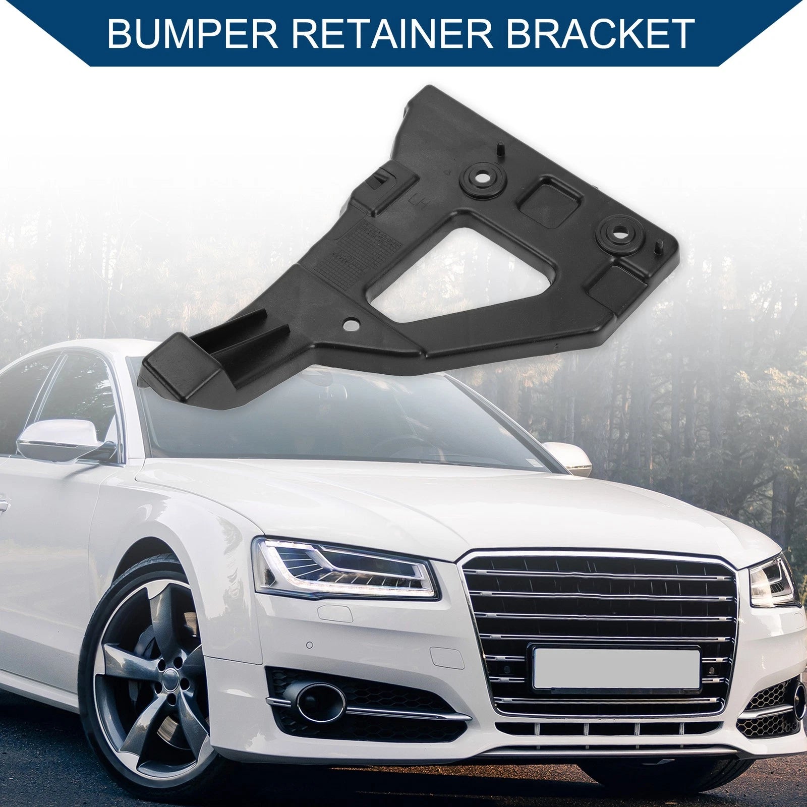 Left Front Bumper Support Bracket Replacement for Audi A6 Quattro (2005–2011)