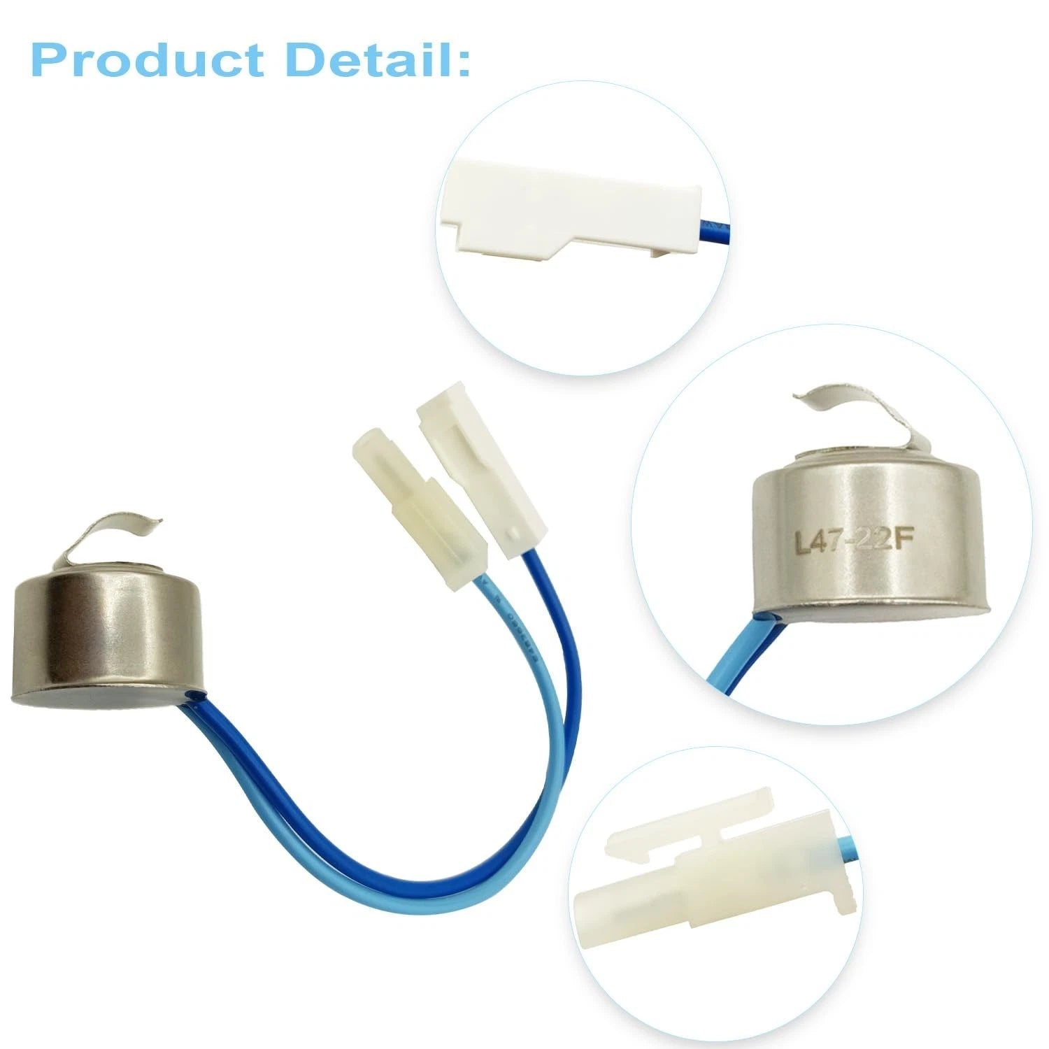 Defrost Thermostat for Refrigerator (Fits Multiple Brands and Models)