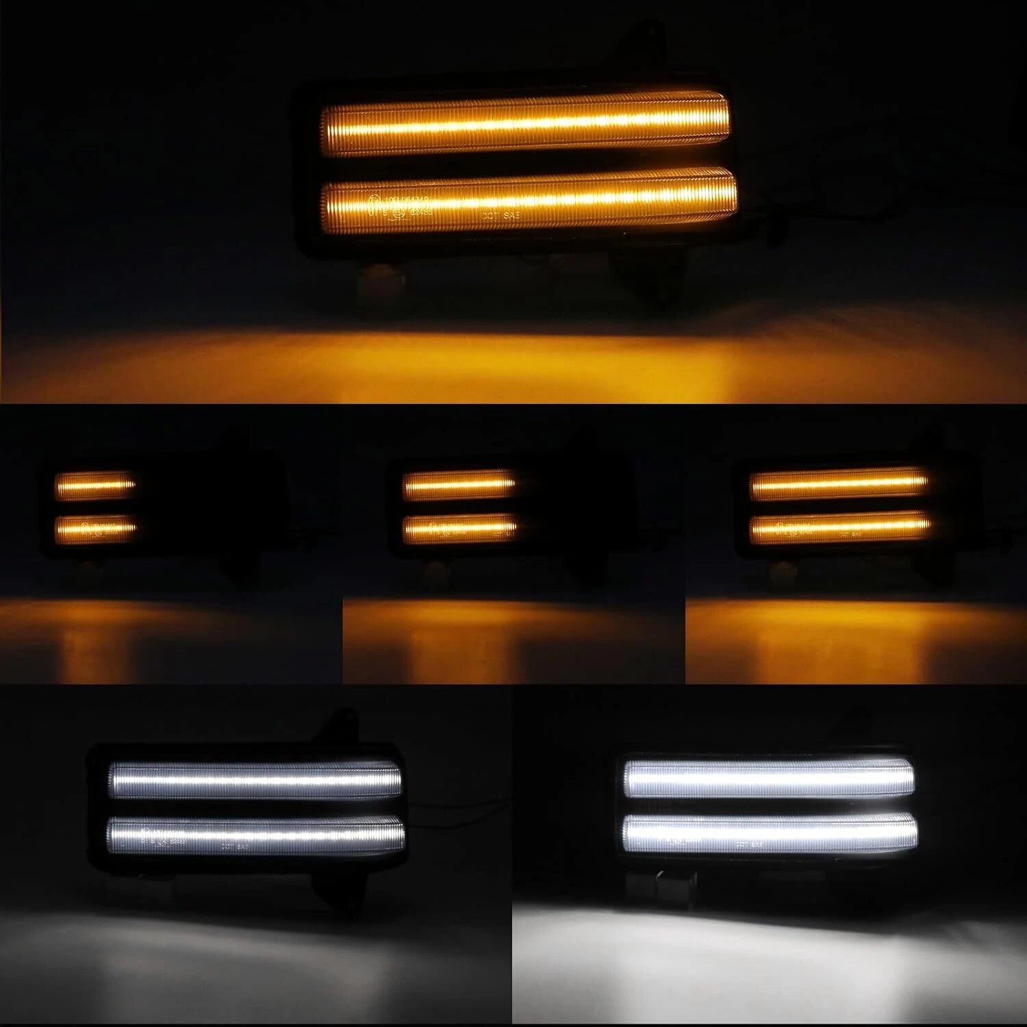 LED DRL Mirror Stop Turn Signal Light for Chevy Silverado 2500HD 3500HD (2020–Present)