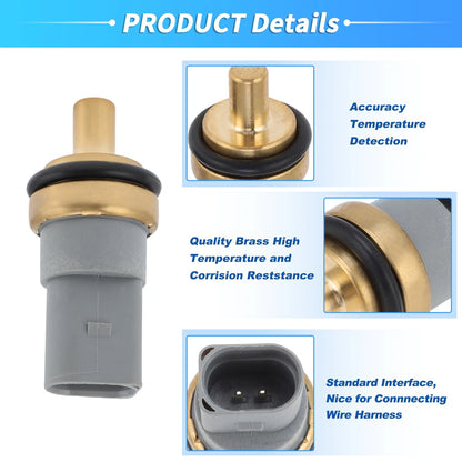 Water Coolant Temperature Sensor with Connector Harness for Audi (2000–2005)