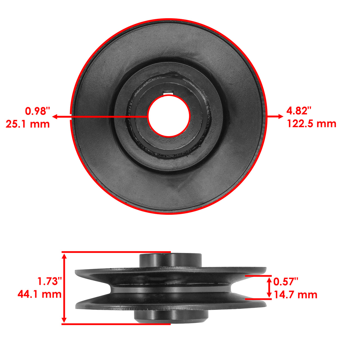 Drive Idler Pulley Replacement for John Deere GT225 GT235E GT235 (2005–2011)