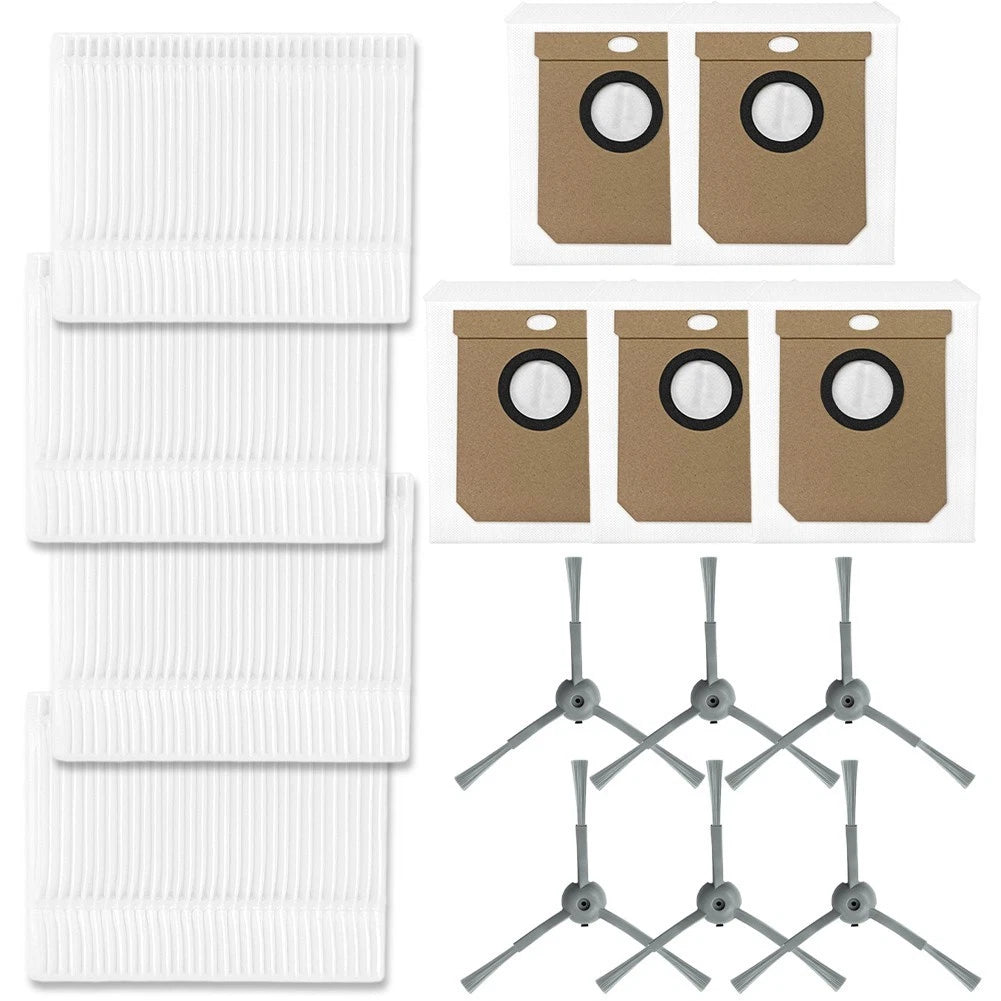 Side Brush Filter Dust Bag Kit for Clean L50 L60 (2018–2023)