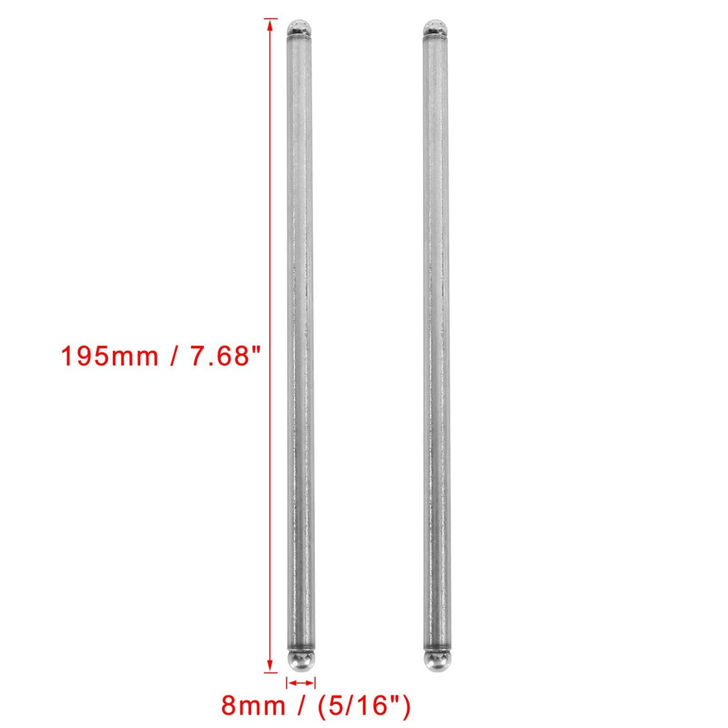 16PCS Push Rods 7.68in Replacement for Chevy Small Block SBC 262 (1969–1974)