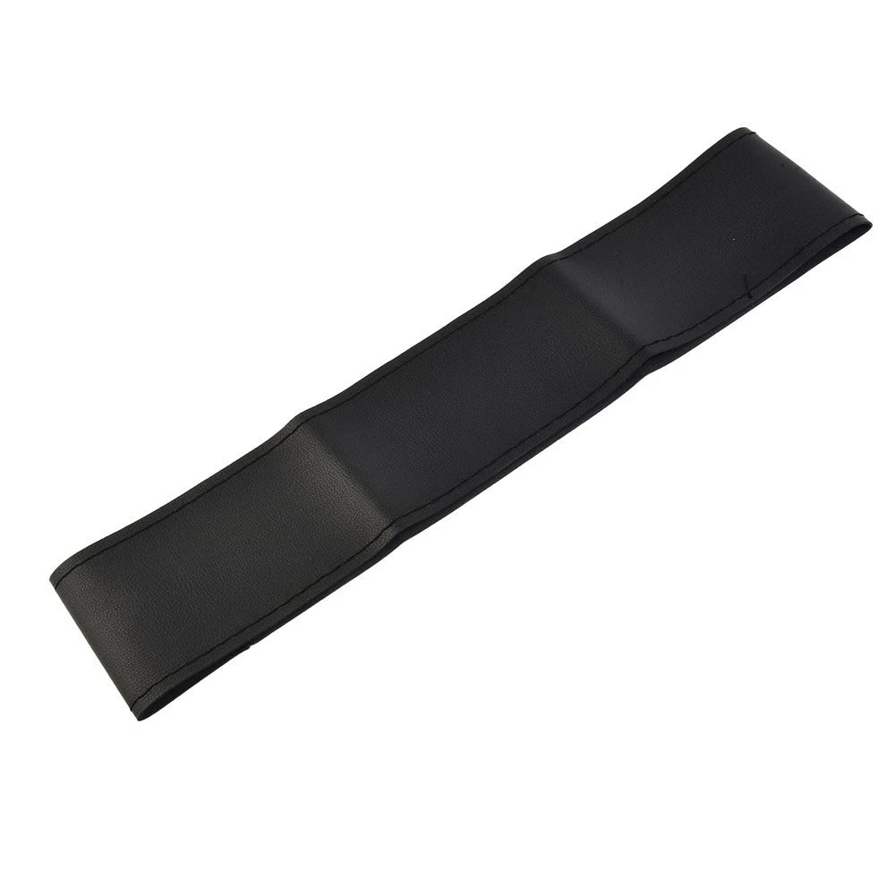 Steering Wheel Cover for DIY Hand Sewing (Black Leather)