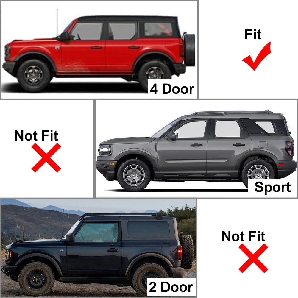 Pillar Posts Trim Kit for Ford Bronco 4-Door (2021–2023)