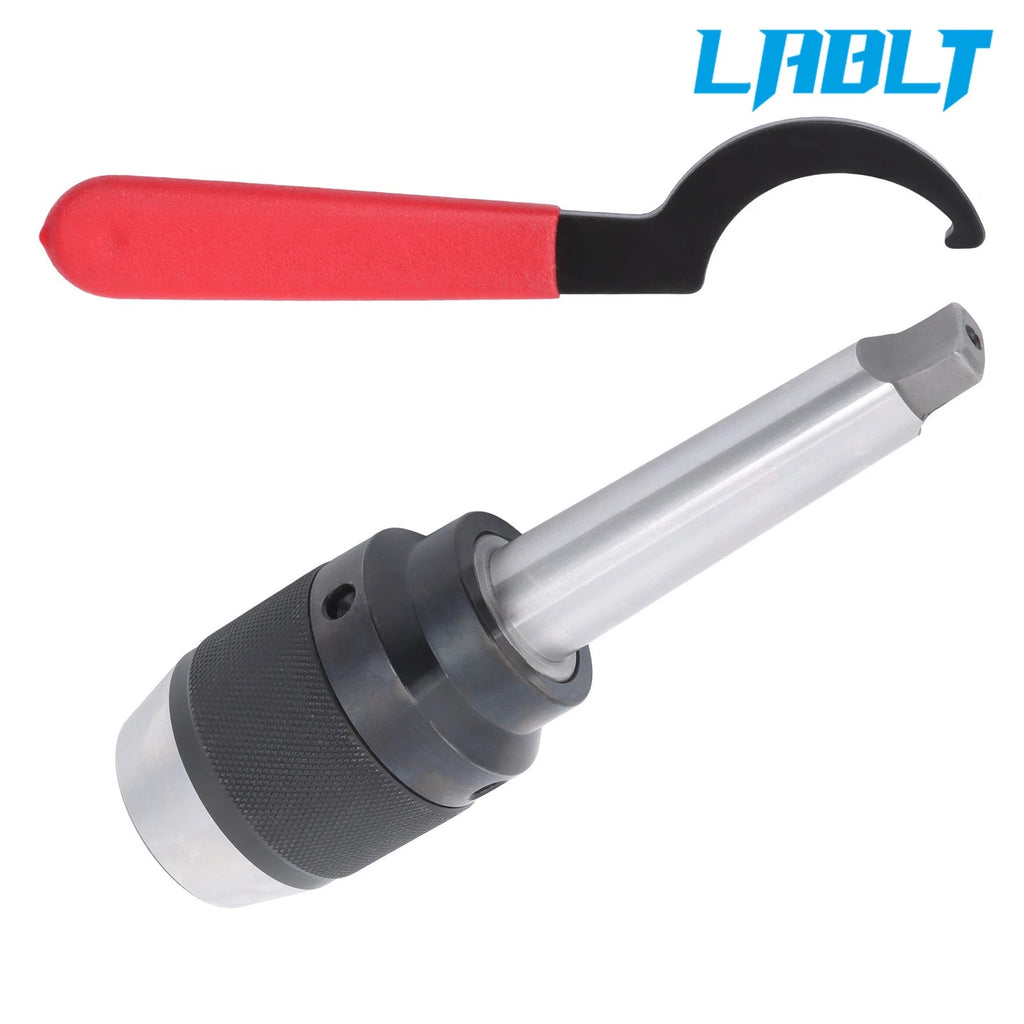 Keyless Drill Chuck with MT3 Shank & Spanner for LABLT (1/32" - 5/8")
