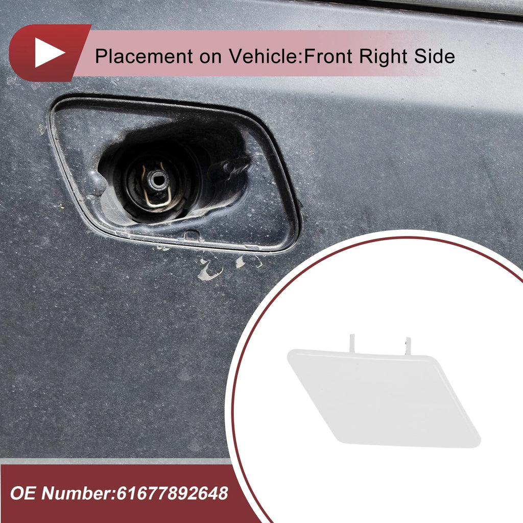 Headlight Washer Nozzle Cover Cap Replacement for BMW 328i (2011–2019)