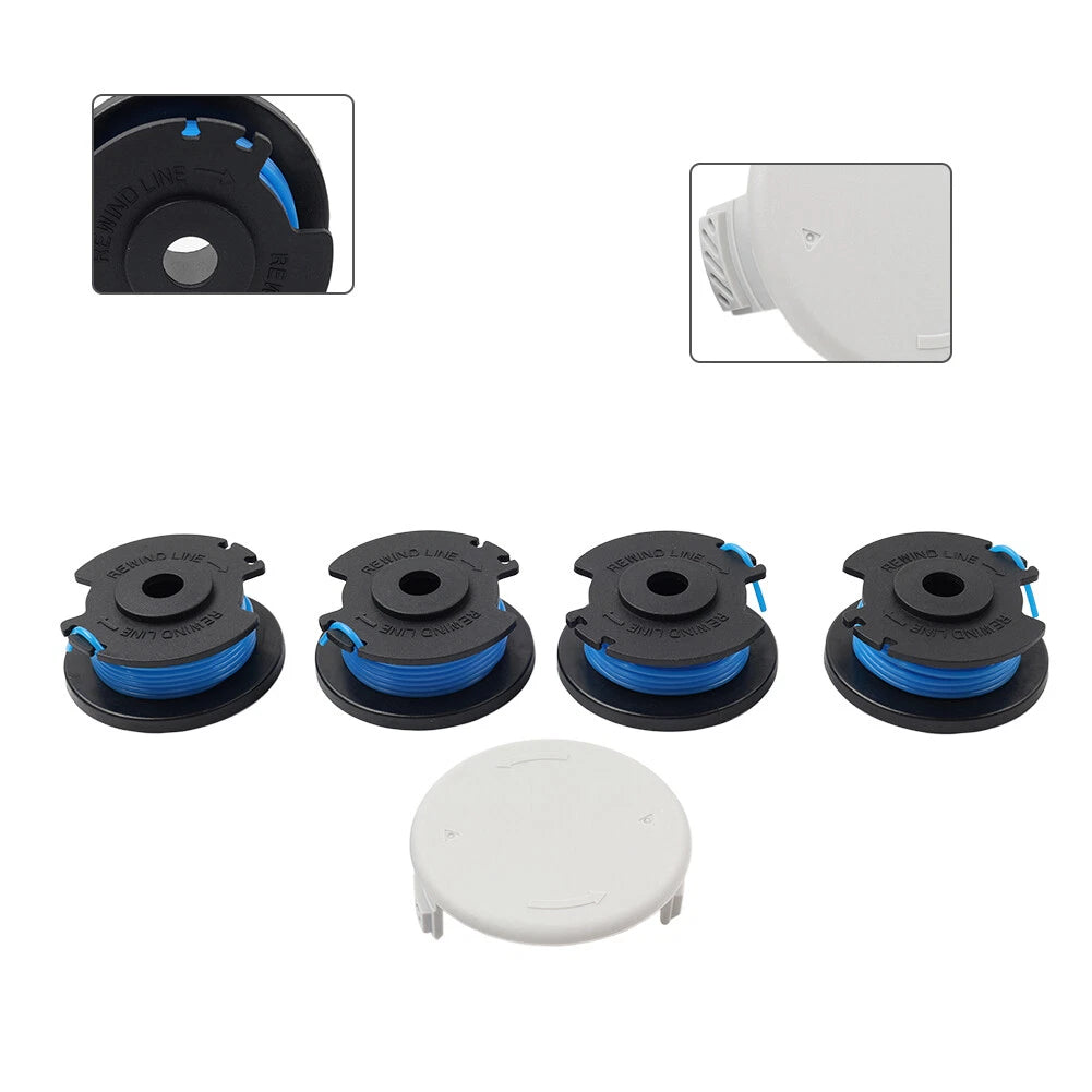 Set of 4 Spools 0.065 with Cap for HART Auto-Feed String Trimmers