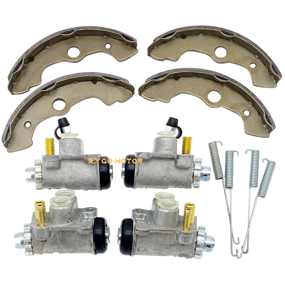 Set of 4 Front Brake Wheel Cylinders & Shoes for Honda Foreman 400 TRX400FW (1999–2003)