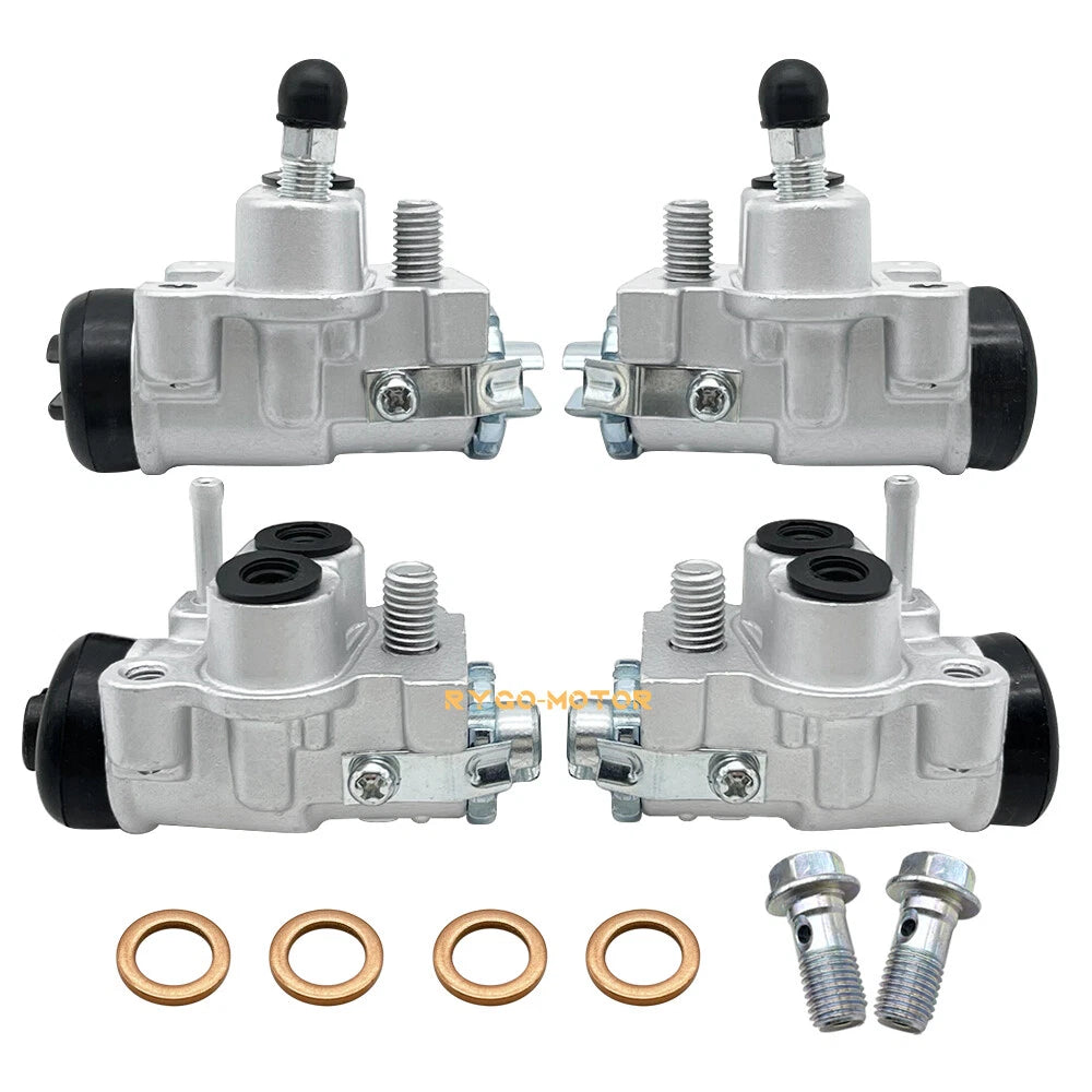 Set of 4 Front Brake Wheel Cylinders for Honda Fourtrax 300 TRX300FW (1988–2000)
