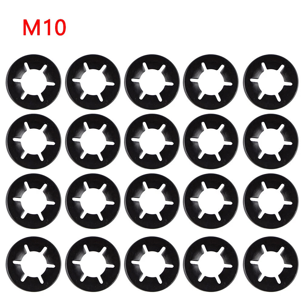 Push On Locking Washers Starlock Clips Kit for Metric Shaft