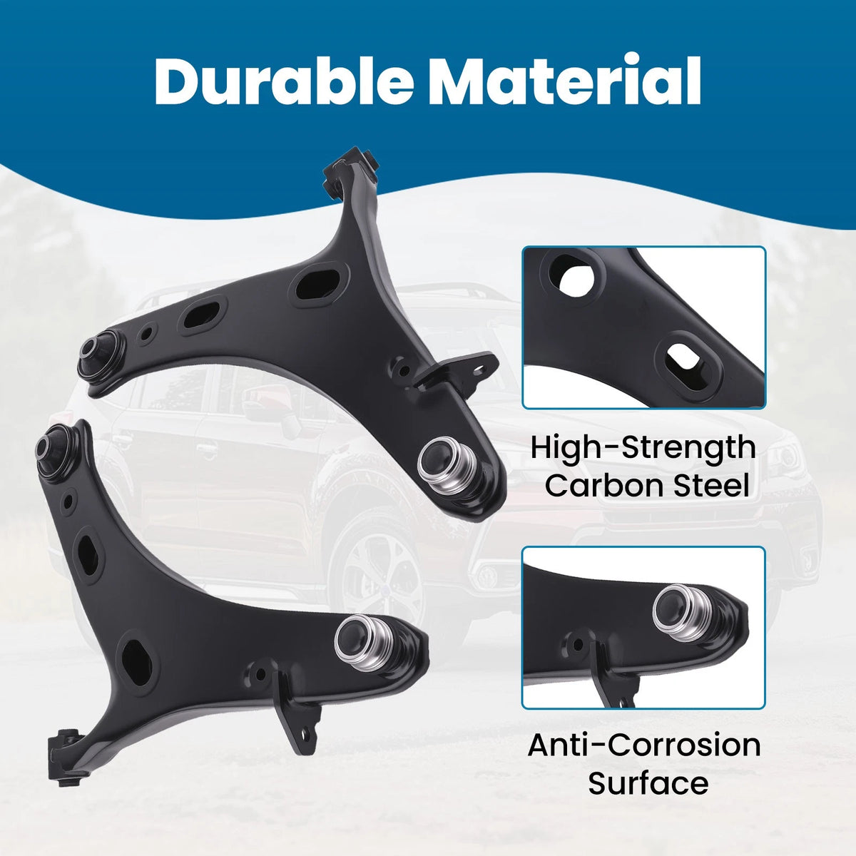 Set of 4 Front Lower Control Arms w/Ball Joints for Subaru Forester (2014–2018)