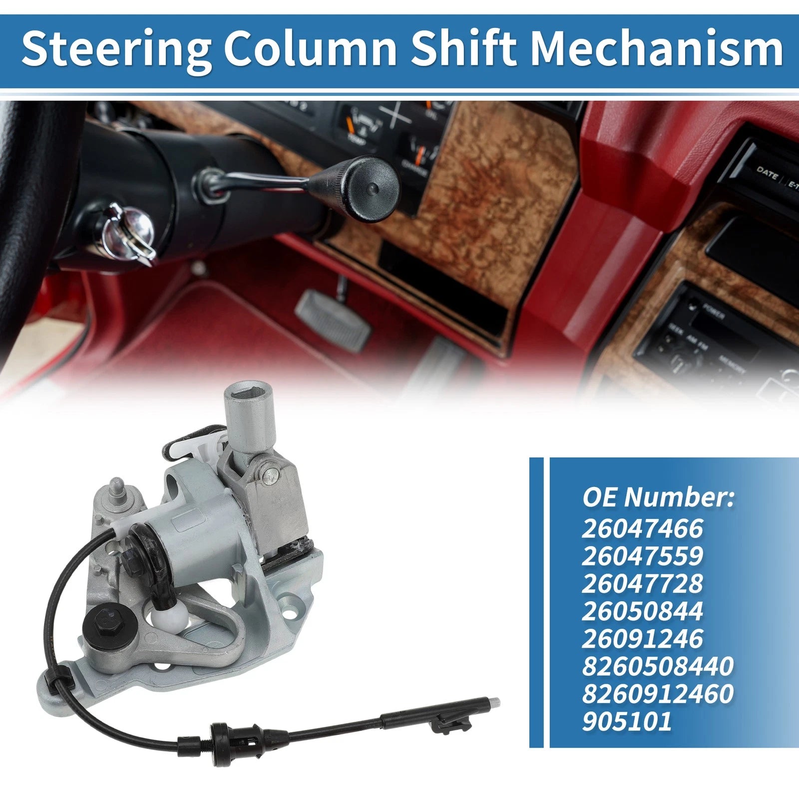 Steering Column Shift Mechanism Replacement for GMC K1500 K2500 K3500 (1995–1999)