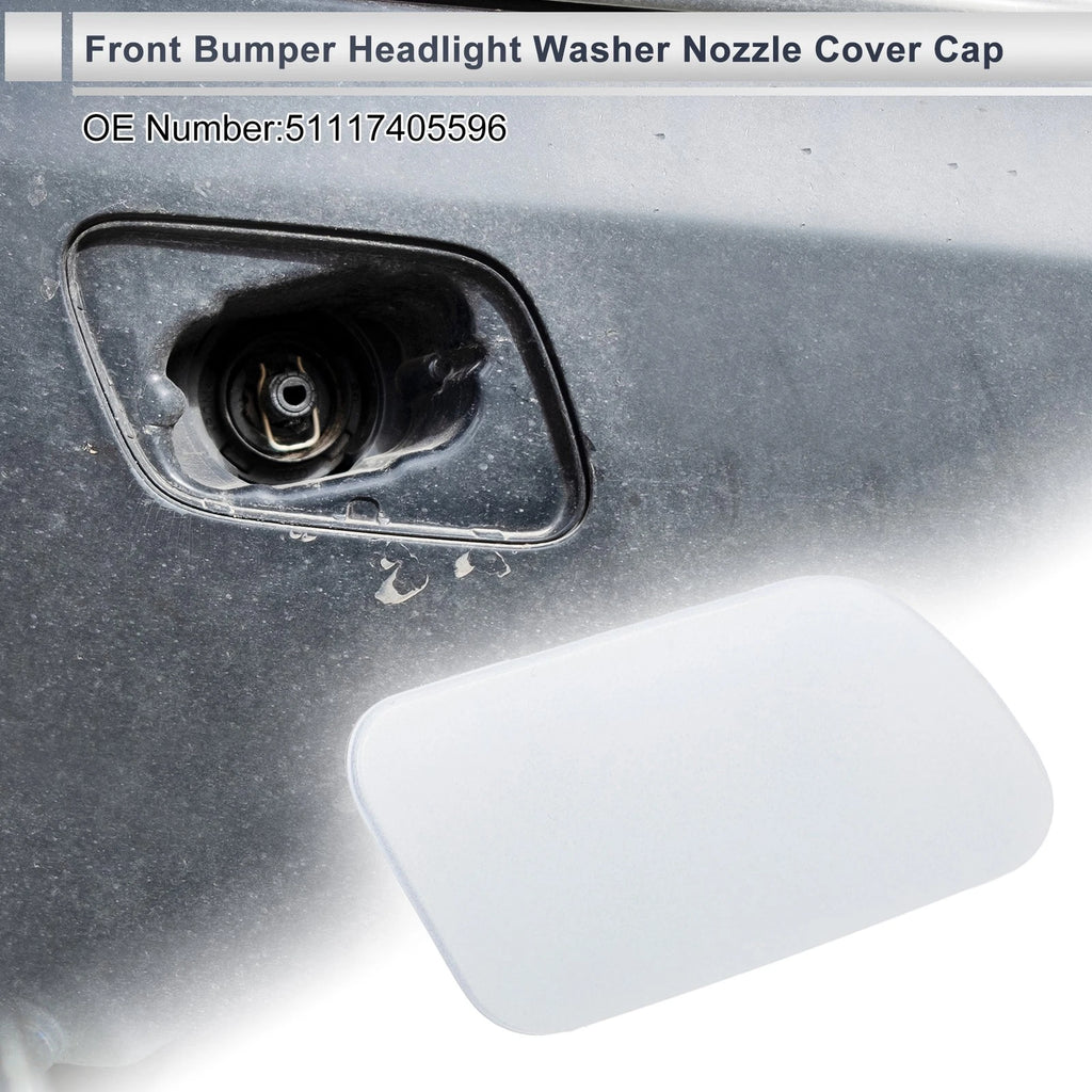 Headlight Washer Nozzle Cover Cap Front Right for BMW 740i Unpainted (2002–2008)