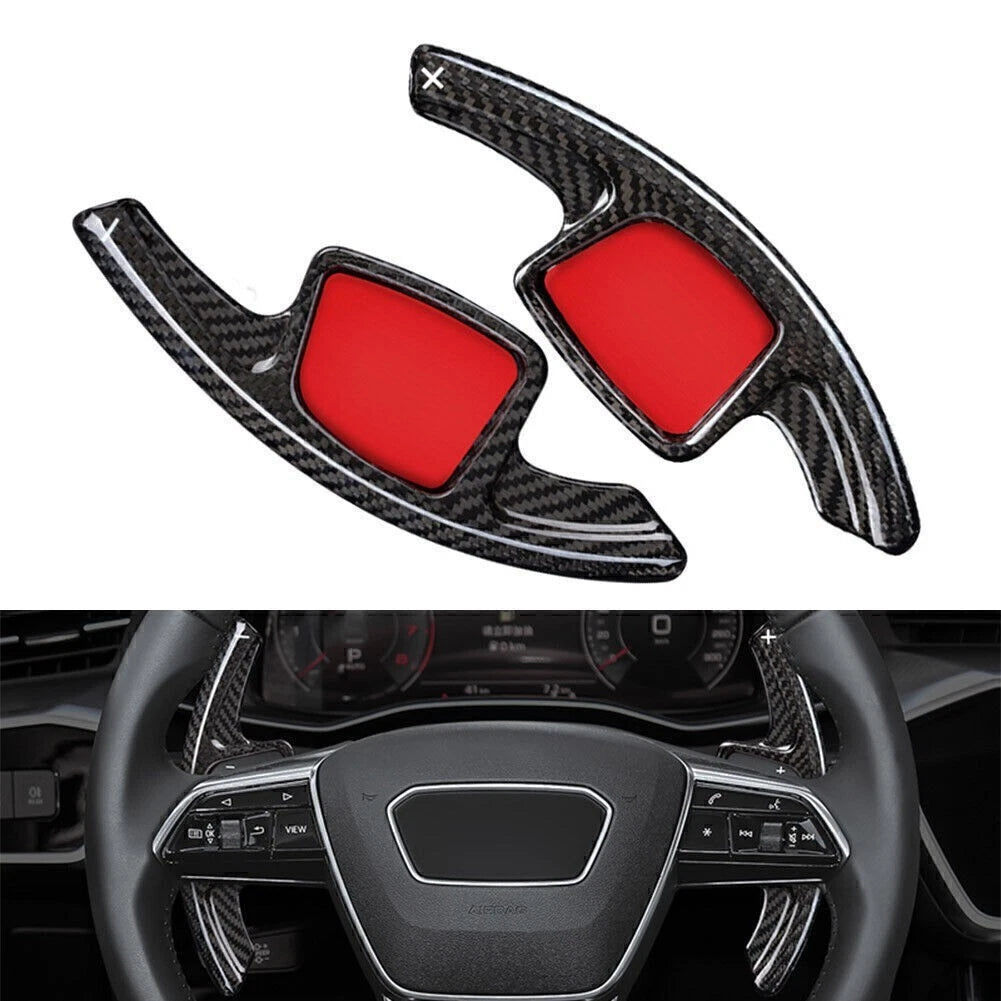 Steering Wheel Shift Paddle Shifter Extensions for Audi A3 A4 A5 A6 A7 S4 S5 (2010–2020)