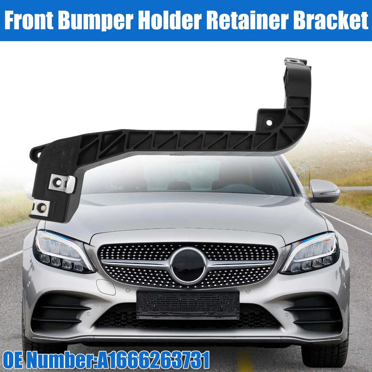 Front Right Upper Bumper Cover Inner Support Bracket for Mercedes-Benz GLE350 (2016–2019)