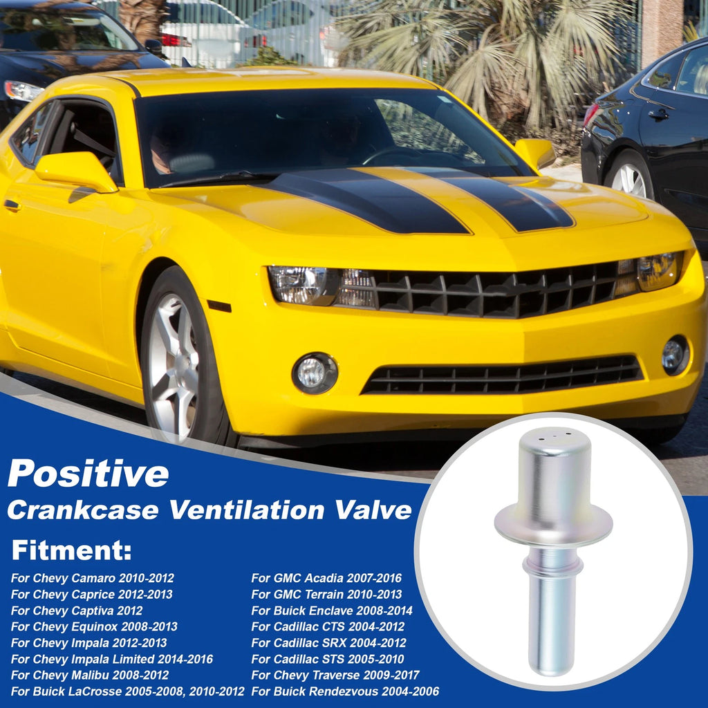 PCV Valve Replacement for Chevrolet Camaro Caprice Equinox Impala Malibu (2005–2019)