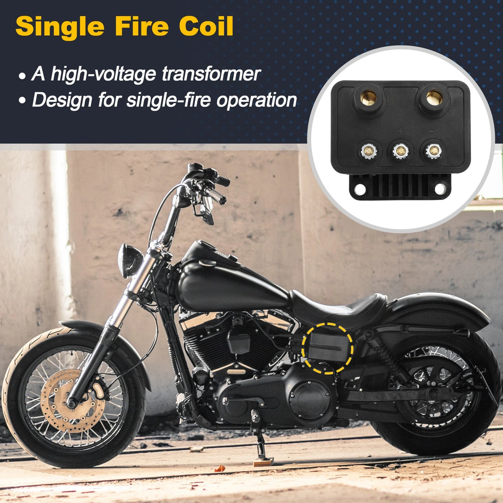 Single Fire Ignition Coil Kit for Harley Big Twin (No.53-660)