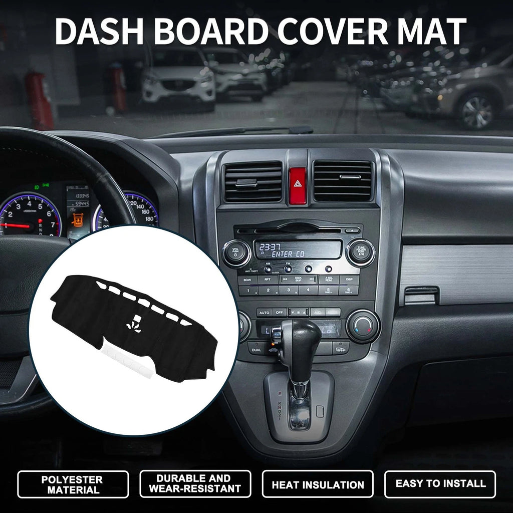 Dashboard Cover Mat for Honda CR-V (2017–2022) Sun Protector Black