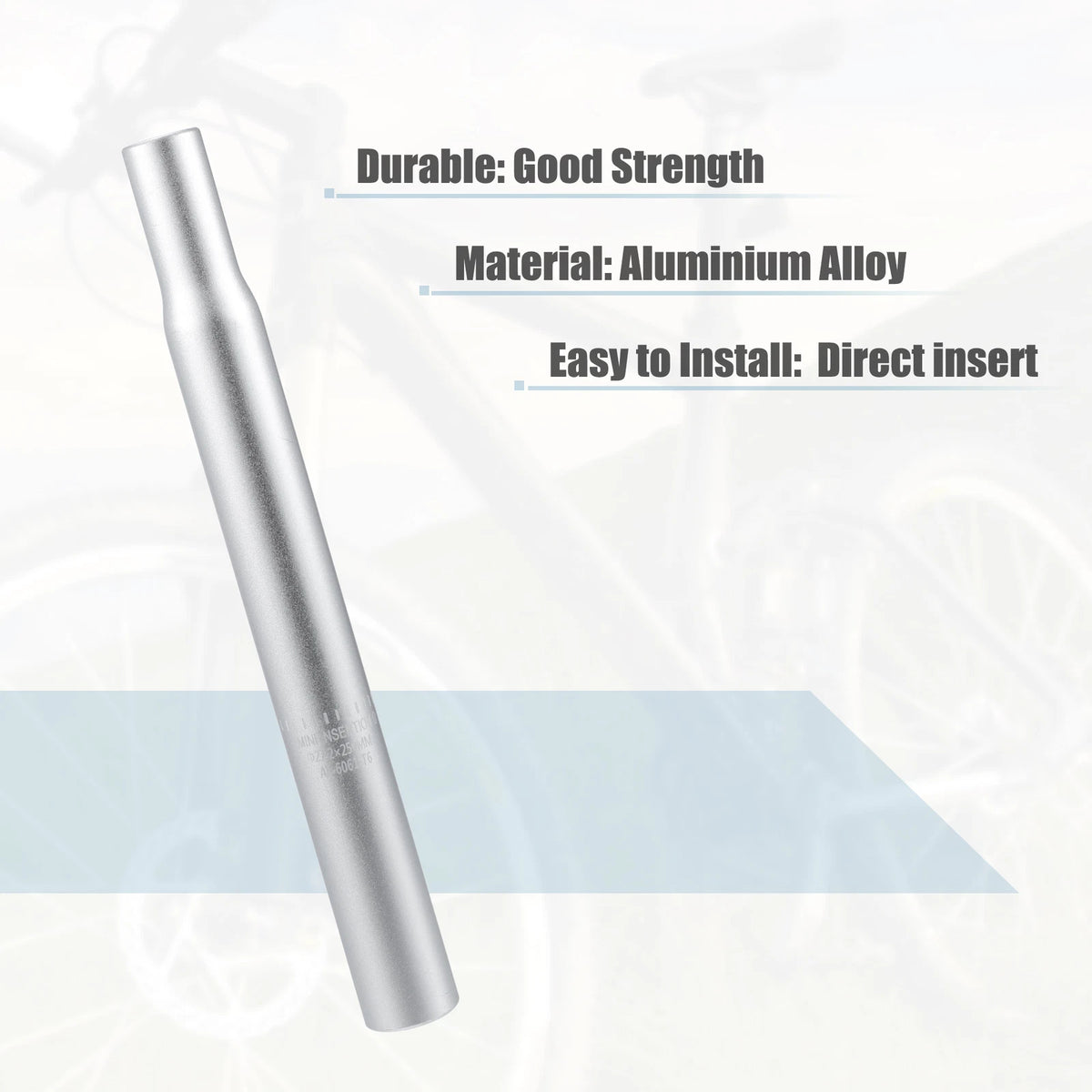 Aluminum Alloy Seat Post with Scale Mark for Bicycle (27.2mm x 250mm)