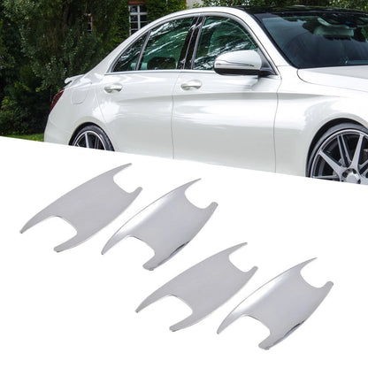 Chrome Door Handle Cup Bowl Cover Trim for Mercedes-Benz C E Class (2015–2023)