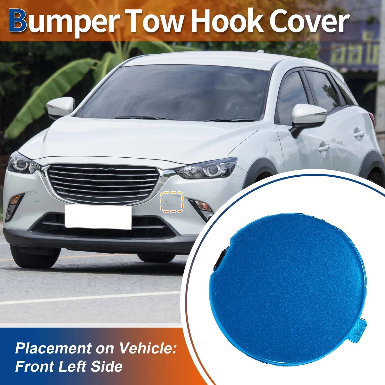 Front Tow Hook Cover Replacement for Mazda BT-50 (2012–2020)