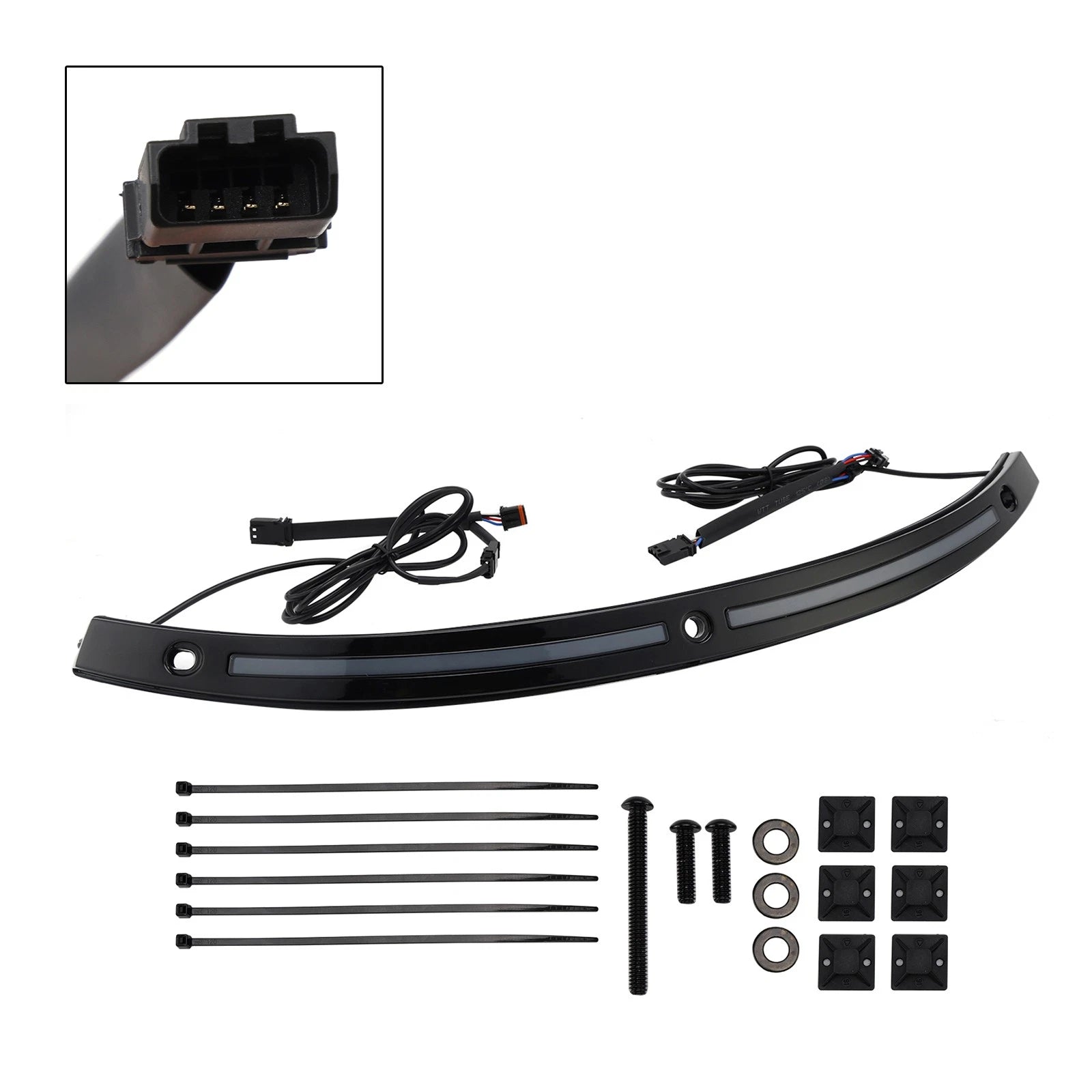 LED Running Turn Signal Light Windshield Trim for Electra Glide (2014–2023)