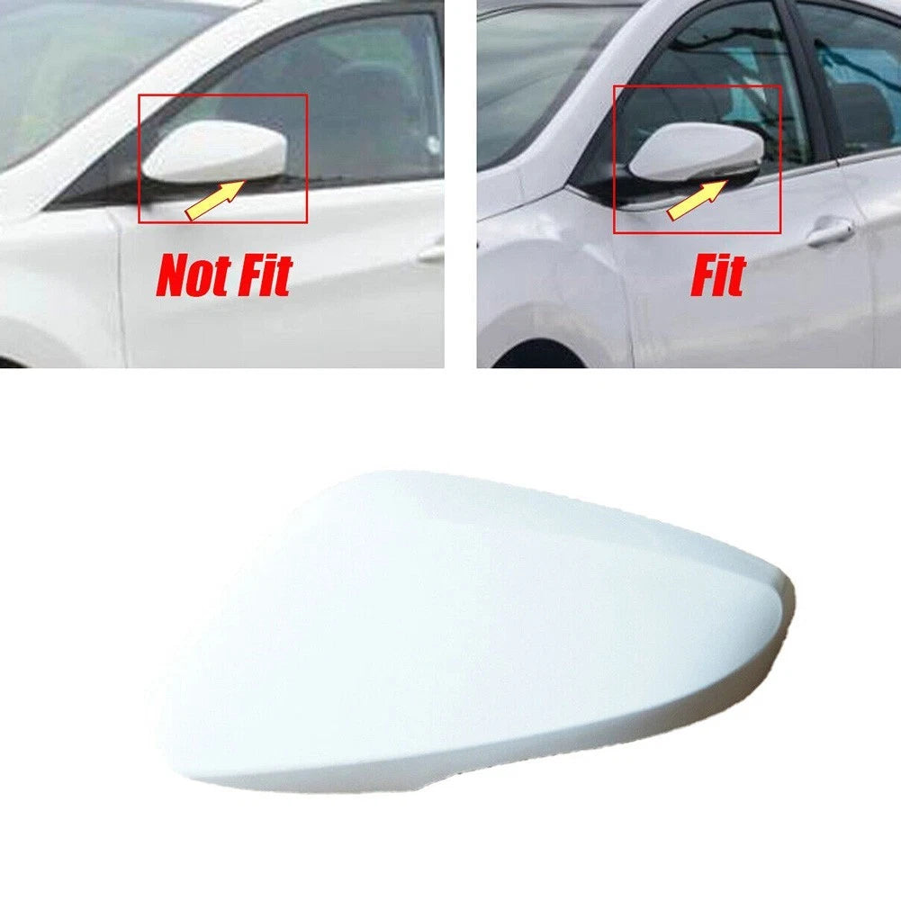 Left Side Cap Mirror Cover for Car (2010–2020) White ABS