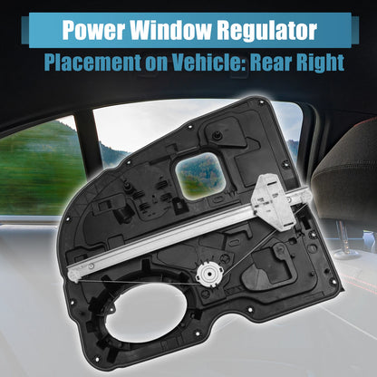 Rear Right Power Window Regulator for Dodge Ram 1500 (2010–2018)