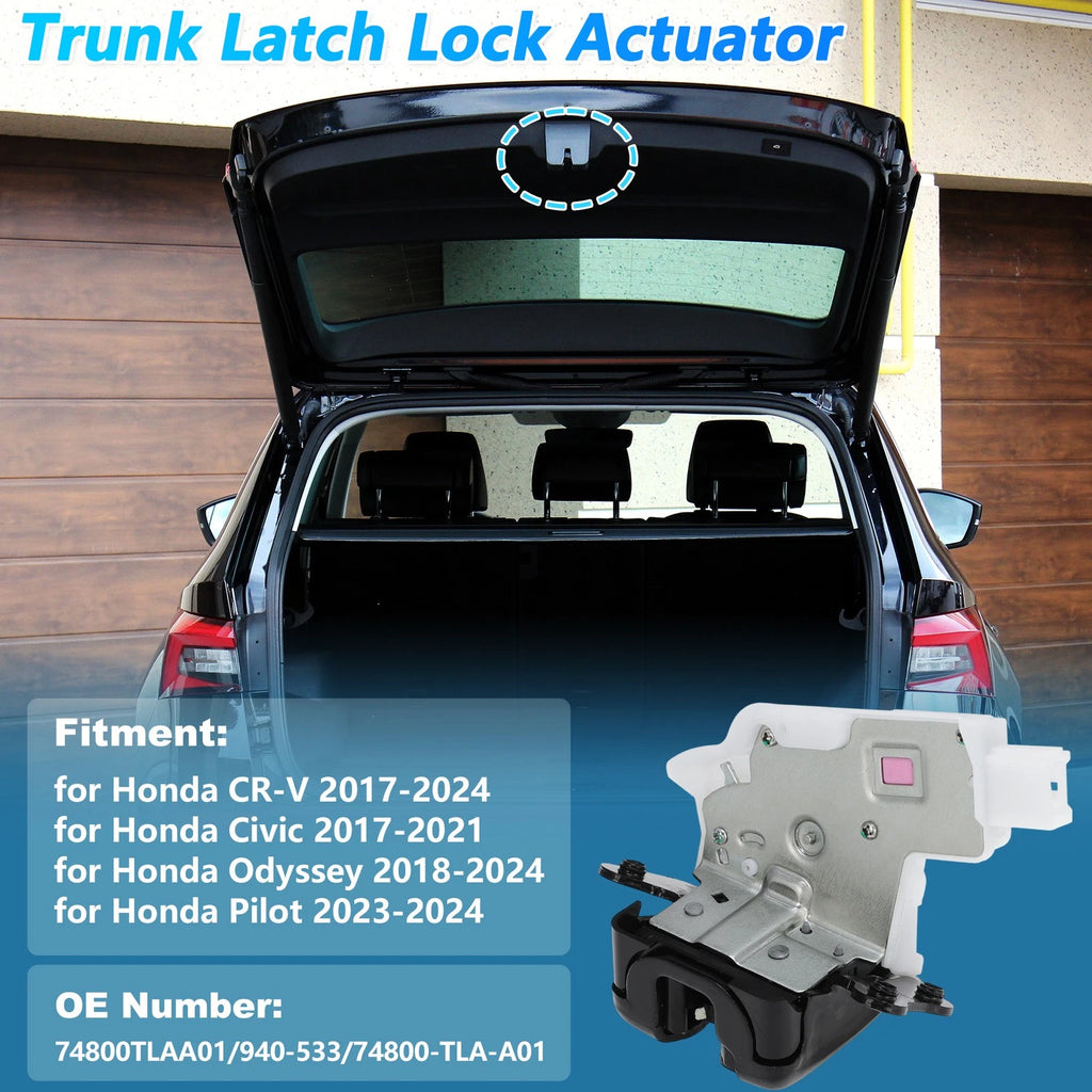 Trunk Latch Lock Actuator Replacement for Honda CR-V Civic Pilot (2012–2024)