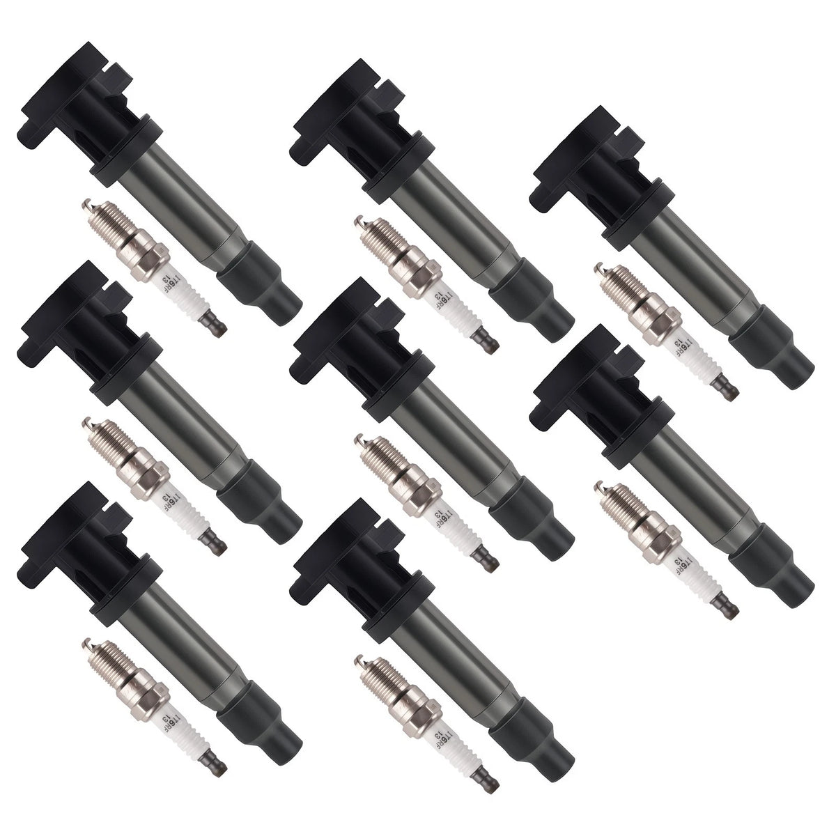 8x Ignition Coil Spark Plugs for Cadillac DTS SRX STS 4.6L V8 (2007–2011)