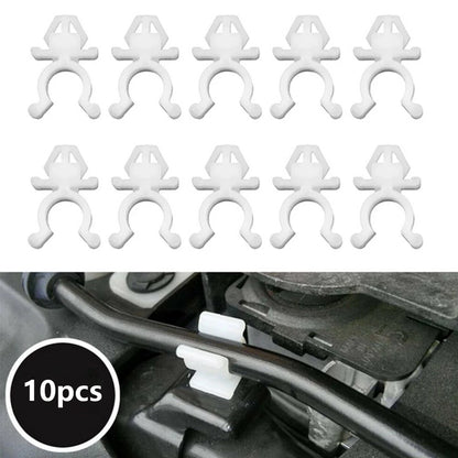 10Pcs Hood Rod Holder Clips for Nissan (65722-01E00, 6572201E00)