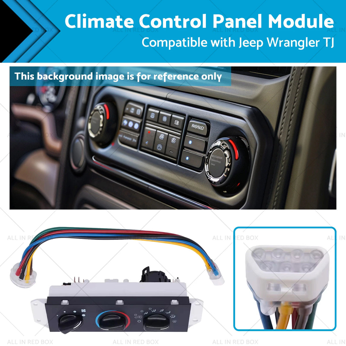 Climate Control Panel Module for Jeep Wrangler TJ (2005–2006) 55056558AA