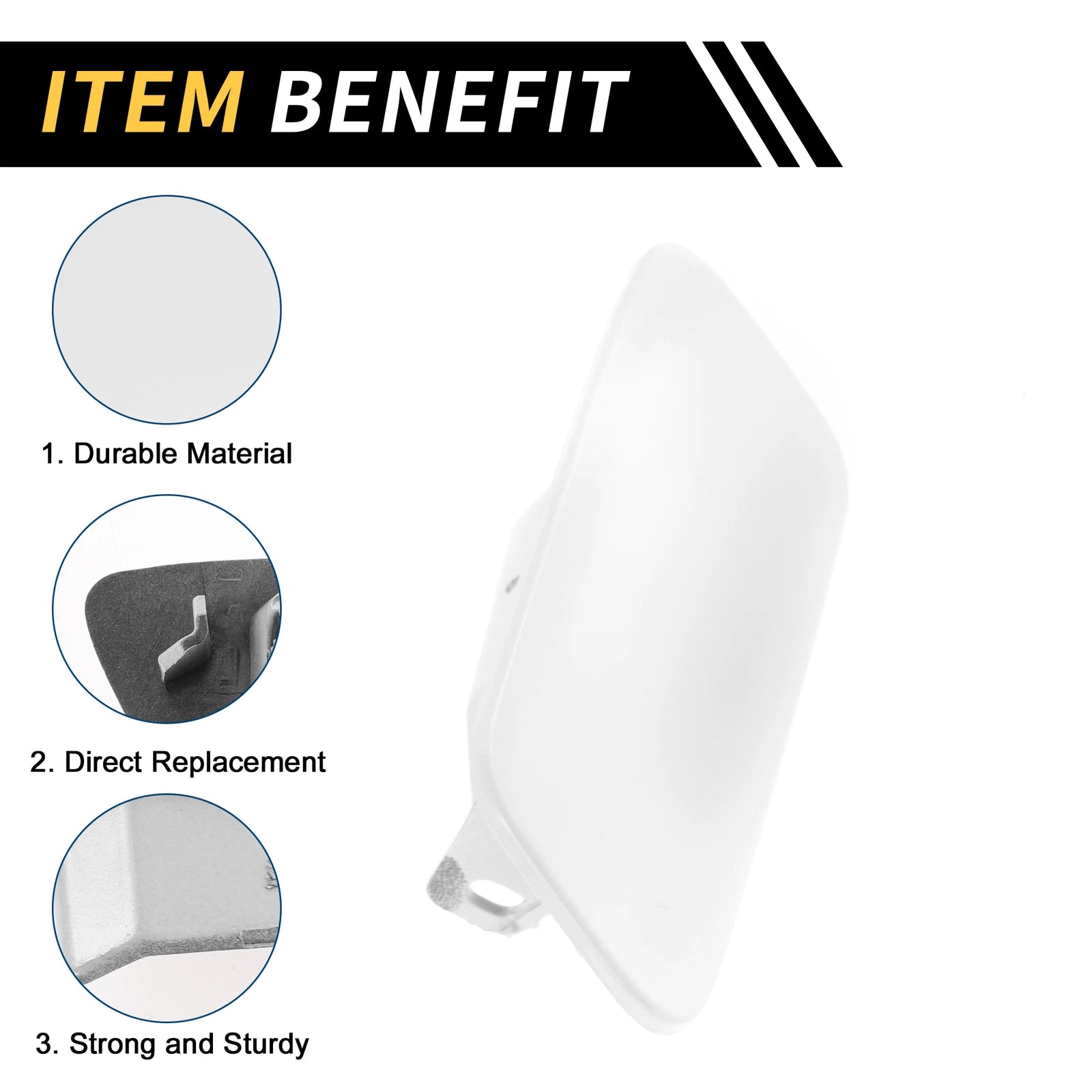 Left Headlight Washer Nozzle Cover Cap for VW Passat 3C B7 (2010–2015)